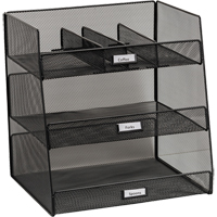 Onyx Break Room Supplies Organizer - Safco 3293BL