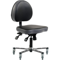 Chaise ergonomique &agrave; inclinaison r&eacute;glable SF180, Mobile, Ajustable Hauteur - Synetik 508-00013