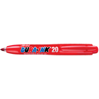 Dura-Ink&reg; #20 Permanent Marker, Red, Fine Tip - Markal 096576