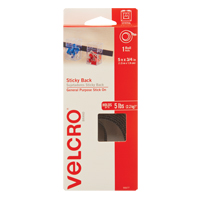 Fastener, Hook & Loop, 5' x 3/4", Adhesive, Black - Velcro Companies 90677C