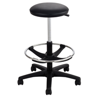 Extended-Height Stool, Drafting, Adjustable Height, 250 lbs. Capacity - Safco 3436BL