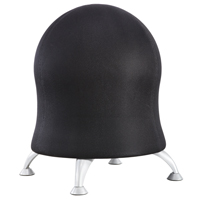 Chaise sph&eacute;rique Zenergy, Tissu, Noir, Capacit&eacute; 250 lb - Safco 4750BL
