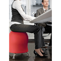 Chaise sph&eacute;rique Zenergy, Tissu, Rouge, Capacit&eacute; 250 lb - Safco 4750CI