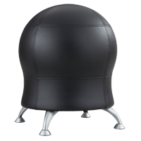 Chaise sph&eacute;rique Zenergy, Vinyle, Noir, Capacit&eacute; 250 lb - Safco 4751BV