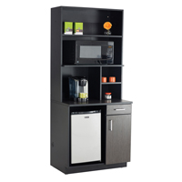 Armoire modulaire, M&eacute;lamine, 39" h x 36" la x 25" P, Nuit d'Asie/noir - Safco 1705AN