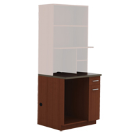 Modular Cabinet, Melamine, 39" H x 36" W x 25" D, Mahogany - Safco 1705MH