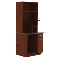 Modular Cabinet, Melamine, 39" H x 36" W x 25" D, Mahogany - Safco 1705MH