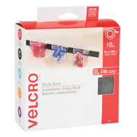 Fastener, Hook & Loop, 15' x 3/4", Adhesive, Black - Velcro Companies 90081C