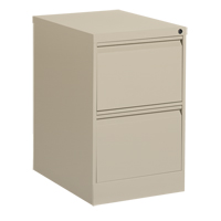 Vertical Filing Cabinet, Steel, 2 Drawers, 18-1/7" W x 25" D x 29" H, Beige - Offices To Go MVL25251 NEV