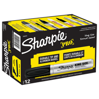 Marqueur permanent King Size, Noir, Pointe Ciseau - Sharpie 234443