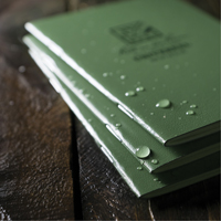 Petit carnet de notes, Couverture souple, Vert, 24 Pages, 3-1/4" , 4-5/8" - Rite In The Rain 971FX-M