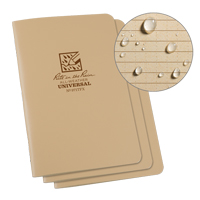 Carnet de notes, Couverture souple, Havane, 48 Pages, 4-5/8" , 7" - Rite In The Rain 971TFX