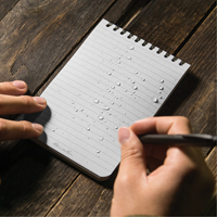 Carnet de notes de poche &agrave; spirale, Couverture souple, Havane, 100 Pages, 4" , 6" - Rite In The Rain 946T