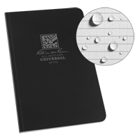 Livre reli&eacute; Field-Flex, Couverture souple, Noir, 128 Pages, 4-5/8" , 7-1/4"  - Rite In The Rain 774