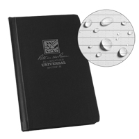 Livre de poche reli&eacute;, Couverture rigide, Noir, 160 Pages, 4-1/4" , 6-3/4" - Rite In The Rain 770F-M