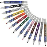 Marqueur &agrave; peinture moyen Brite-Mark, Liquide, Blanc - Dykem 84003