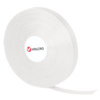 QWIK Fastener Ties, Hook & Loop, 25 yds x 3/4", Self-Grip, White - Velcro Companies 5111319