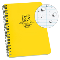 Side-Spiral Notebook, Soft Cover, Yellow, 64 Pages, 4-5/8" W x 7" L - Rite In The Rain 313