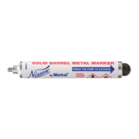 Nissen&reg; Solid Barrel Metal Marker, Liquid, White - Markal 028710