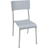 Ventura Stacking Chair, Polypropylene, 36" High, 300 lbs. Capacity, Grey - Venrez 1211-18GREY/GREY-FR