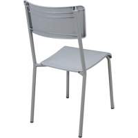 Ventura Stacking Chair, Polypropylene, 36" High, 300 lbs. Capacity, Grey - Venrez 1211-18GREY/GREY-FR