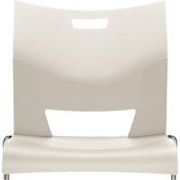 Chaise de formation sans bras Duet, Plastique, Hauteur 33-1/4", Capacit&eacute; 350 lb, Blanc - Offices To Go 6621 IVC CM CG
