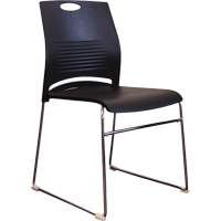 Activ Series Stacking Chairs, Plastic, 23" High, 275 lbs. Capacity, Black - Horizon Seating A-114-BLK