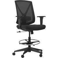 Chaise ajustable &agrave; basculement synchronis&eacute; s&eacute;rie Activ, Tissu/Mailles, Noir, Capacit&eacute; 275 lb - Horizon Seating A-47-SK20