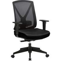 Activ Series Premium Synchro-Tilt Adjustable Chair, Fabric/Mesh, Black, 275 lbs. Capacity - Horizon Seating A-47P