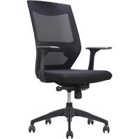 Activ Series Synchro-Tilt Office Chair, Fabric/Mesh, Black, 275 lbs. Capacity - Horizon Seating A-48