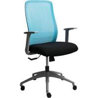 Chaise de bureau ajustable s&eacute;rie Era, Tissu/Mailles, Bleu, Capacit&eacute; 275 lb - Horizon Seating A-57-LB
