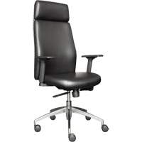 Activ Series High Back Executive Chair, Polyurethane/Vinyl, Black, 275 lbs. Capacity - Horizon Seating A-604