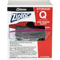 Sacs d'entreposage alimentaire &agrave; double fermeture &agrave; glissi&egrave;re de Ziploc - SC Johnson Professional 10019800707634