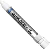 Marqueur de peinture pour surfaces grasses Quik Stik+, B&acirc;ton plein, Blanc - Markal 028880