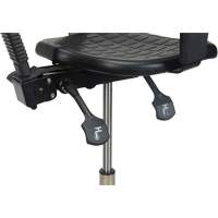 Tabouret ergonomique robuste avec accoudoirs r&eacute;glables, Stationnaire, Ajustable Hauteur, Capacit&eacute; 250 lb - KLETON 