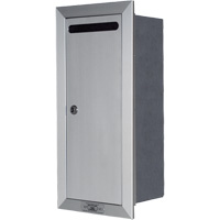 Recessed Collection Box, Wall -Mounted, 16-3/16" x 6-3/8", Aluminum - Canadian Mailbox Company 1600-1 RECESSED