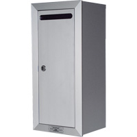 Boîte de collecte, Fixation En surface, 16-3/16" x 6-3/8", Aluminium - Canadian Mailbox Company 1600-1 SURFACE MOUNT