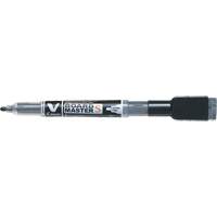 Vboard Master S White Board Marker with Eraser, Blue, Fine Tip - Pilot BG-WBME-VSEF-BK