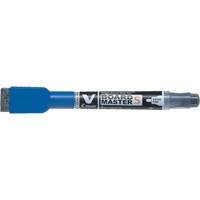Marqueur effaçable &agrave; sec Vboard Master S avec efface, Bleu, Pointe Fin - Pilot BG-WBME-VSEF-BE