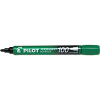 Marqueur permanent s&eacute;rie 100, Vert, Pointe Ronde - Pilot SCA-100-GN