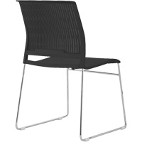 Stacking Chairs, Polypropylene, 32-3/8" High, 250 lbs. Capacity, Black - KLETON 