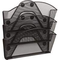 Onyx Magnetic Mesh File Pocket, 3 Pockets - Safco 4175BL