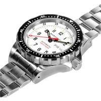 Tr&egrave;s grande montre automatique &eacute;dition arctique avec jour/date avec bracelet en acier inoxydable, Num&eacute;rique, &agrave; piles, 46 mm, Argent - Marathon WW194021SS-0509