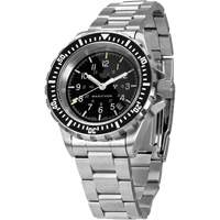 Grande montre automatique de plong&eacute;e avec feuille d'&eacute;rable gris et bracelet en acier inoxydable, Num&eacute;rique, &agrave; piles, 41 mm, Argent - Marathon WW194006SS-0309