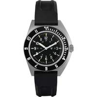 Montre Steel Navigator sur ensemble bracelet en caoutchouc noir de trois morceaux, Num&eacute;rique, &agrave; piles, 41 mm, Noir - Marathon WW194001SS-0830