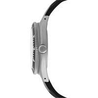Montre Steel Navigator sur ensemble bracelet en caoutchouc noir de trois morceaux, Num&eacute;rique, &agrave; piles, 41 mm, Noir - Marathon WW194001SS-0830