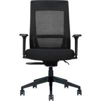High-Back Weight-Sensing Synchro-Tilter, Mesh, Black - Offices To Go OTG11351AB