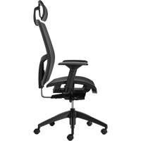 Chaise &agrave; dossier moyen avec m&eacute;canisme &agrave; basculement synchronis&eacute; &agrave; d&eacute;tection de poids Format+, Mailles, Noir, Capacit&eacute; 300 lb - Offices To Go MLV3198