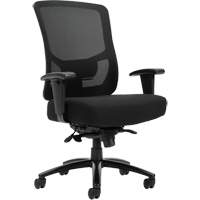 Chaise &agrave; dossier haut avec m&eacute;canisme &agrave; basculement synchronis&eacute; robuste Raven 400, Mailles, Noir, Capacit&eacute; 400 lb - Offices To Go OTG10703B