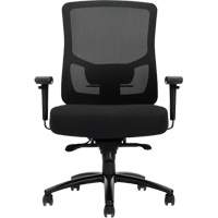 Chaise &agrave; dossier haut avec m&eacute;canisme &agrave; basculement synchronis&eacute; robuste Raven 400, Mailles, Noir, Capacit&eacute; 400 lb - Offices To Go OTG10703B